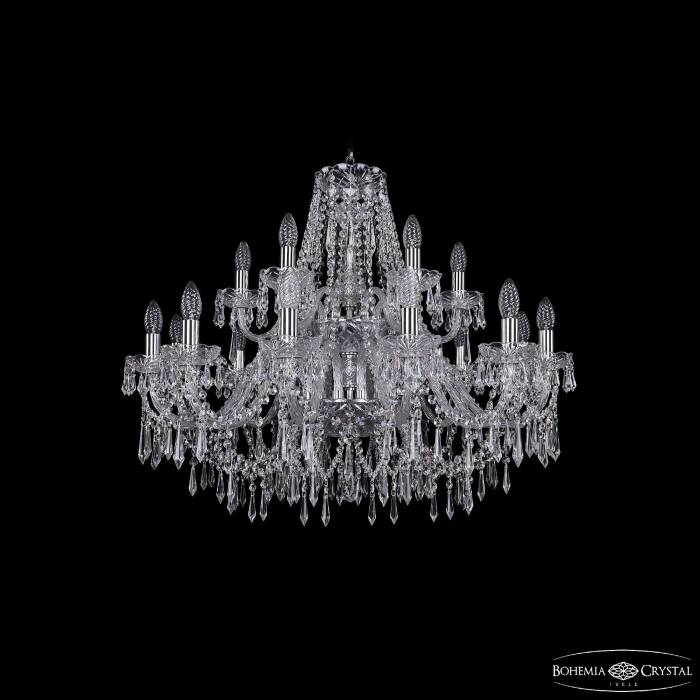 Подвесная хрустальная люстра 1403 Bohemia 1403/12+6/300/2d Ni