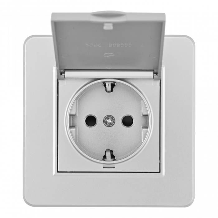 Розетка Arte Milano Set16-1 SET16-1-41-1 silver