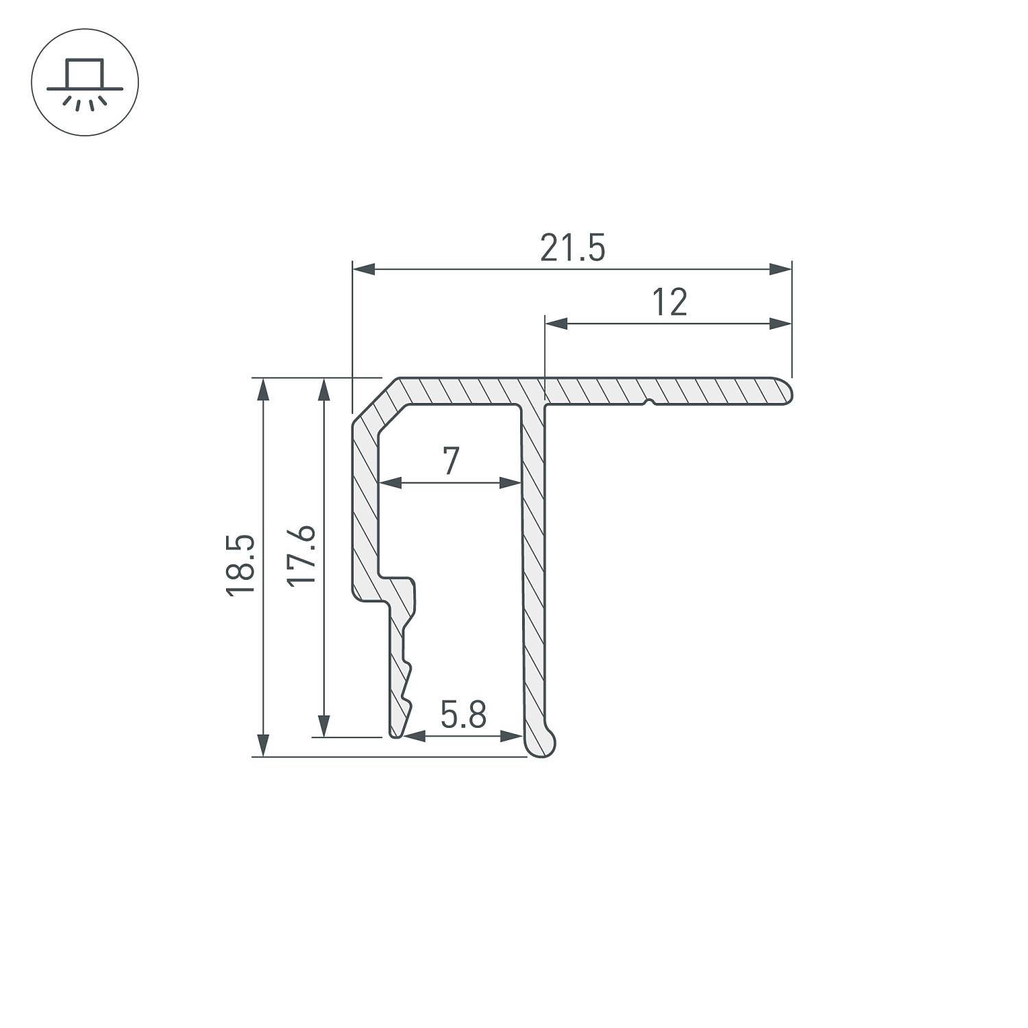 Профиль Arlight Stretch 039484
