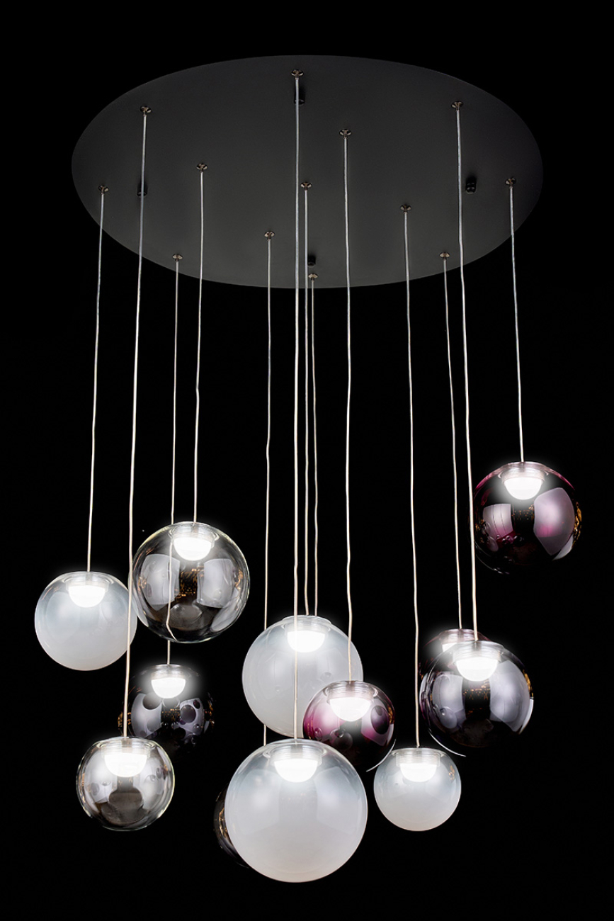 Подвесная люстра LEON Molecule LE7723/13S Chrome