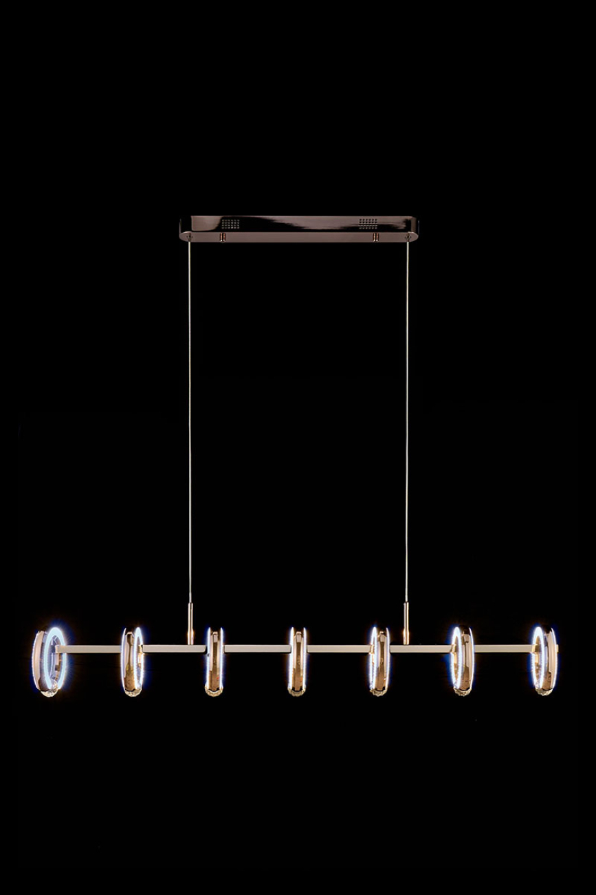 Светильник подвесной LEON Ani LE7710/7L Black Chrome