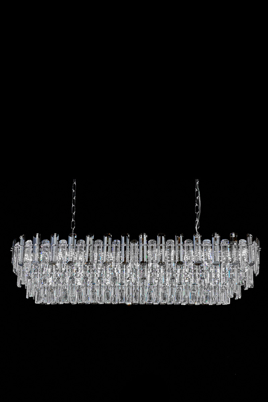 Подвесная люстра LEON Jacqueline LE7161/1200L CH/GR