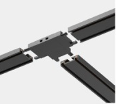 Соединитель Т-образный для накладного шинопровода к трековой системе KREATOR Italline IT09-9030 black