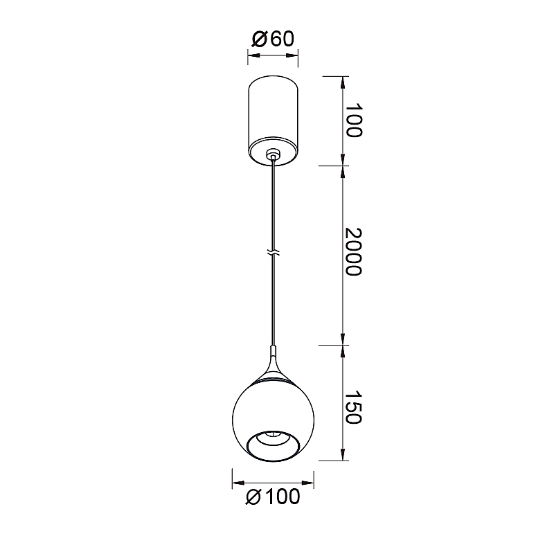 Светильник подвесной Mantra Drop 8891