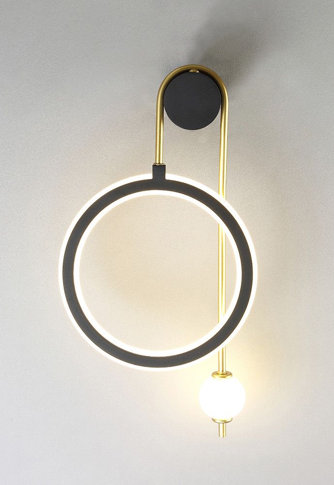 Настенное бра Crystal Lux Corida CORIDA AP25W LED BLACK/GOLD