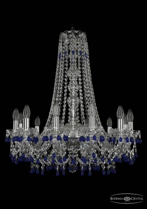 Подвесная хрустальная люстра 1410 Bohemia 1410/12/240/h-74 Ni V3001