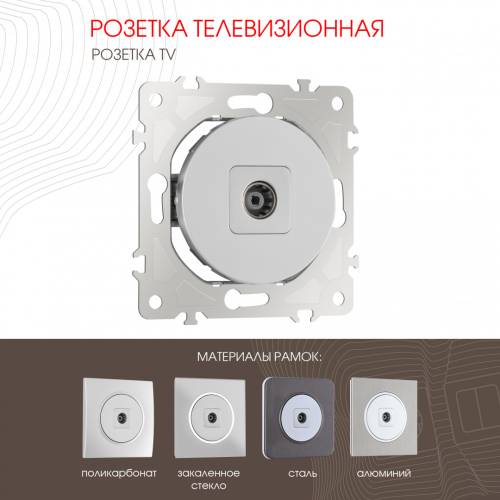 Розетка Arte Milano Am-202 202.43-1.silver