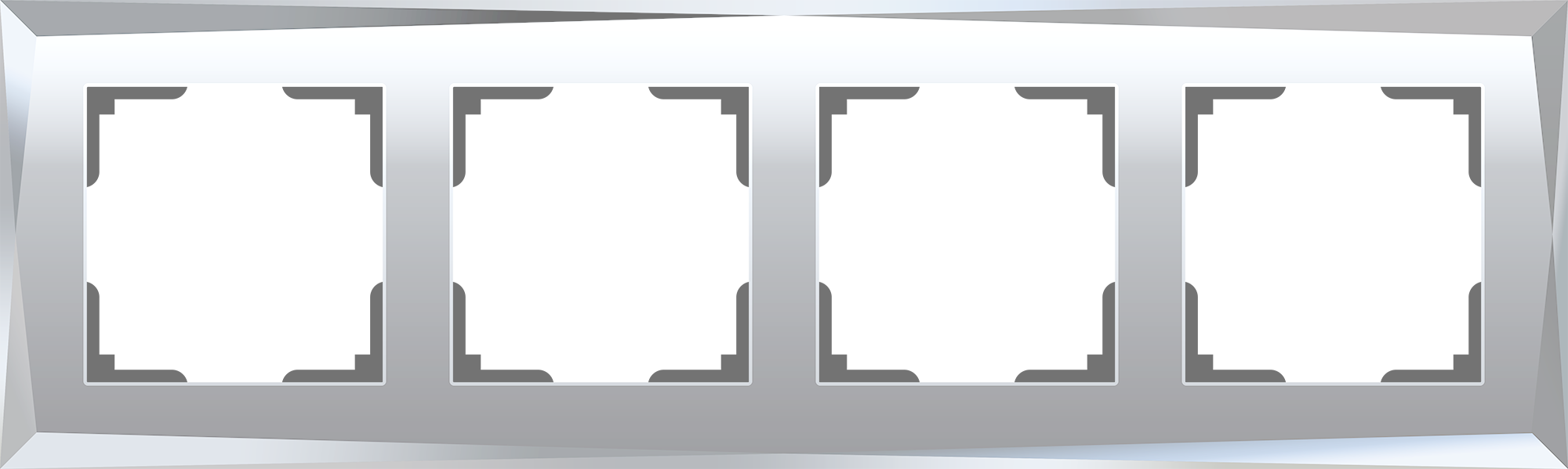 Рамка Werkel W0041220/ Рамка на 4 поста Diamant (зеркальный) Рамка Werkel W0041220/ Рамка на 4 поста Diamant (зеркальный)