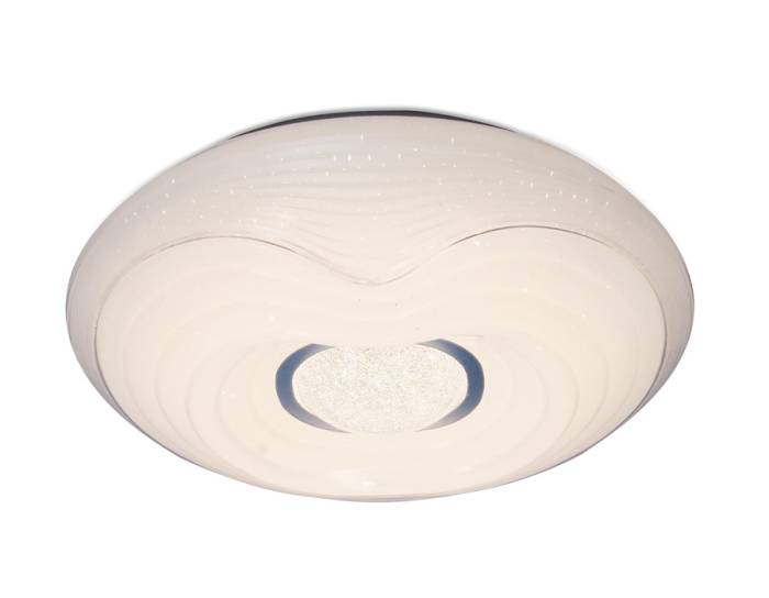 Потолочный светодиодный светильник Ambrella Orbital Crystal Sand FS1234 WH 48W D390