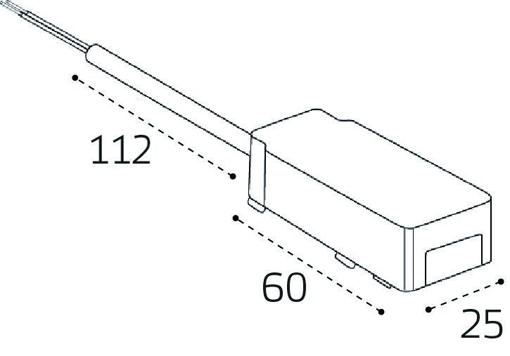 Коннектор питания с проводом к трековой системе KREATOR Italline IT09-9025 black
