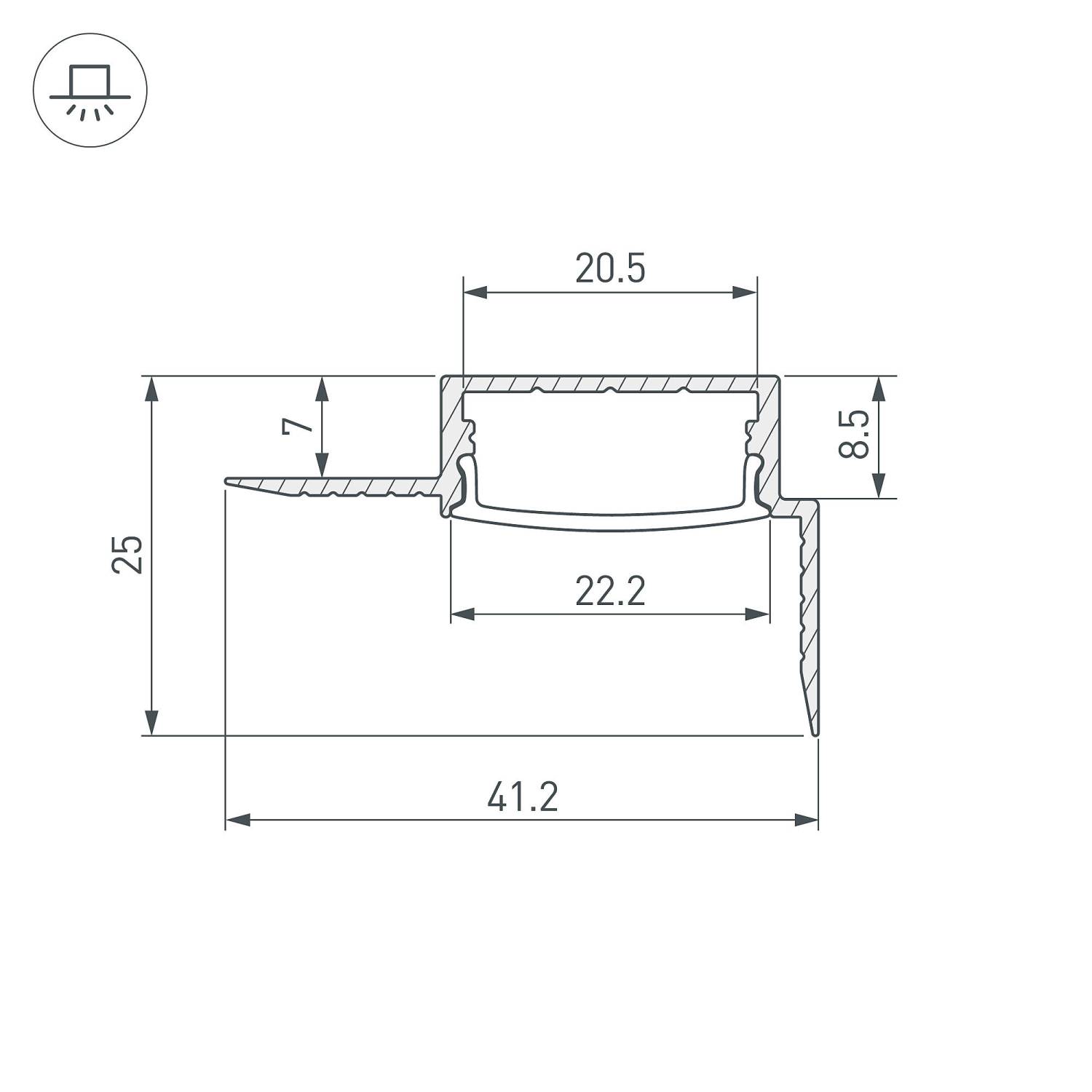 Профиль Arlight Sl-Fantom 054183