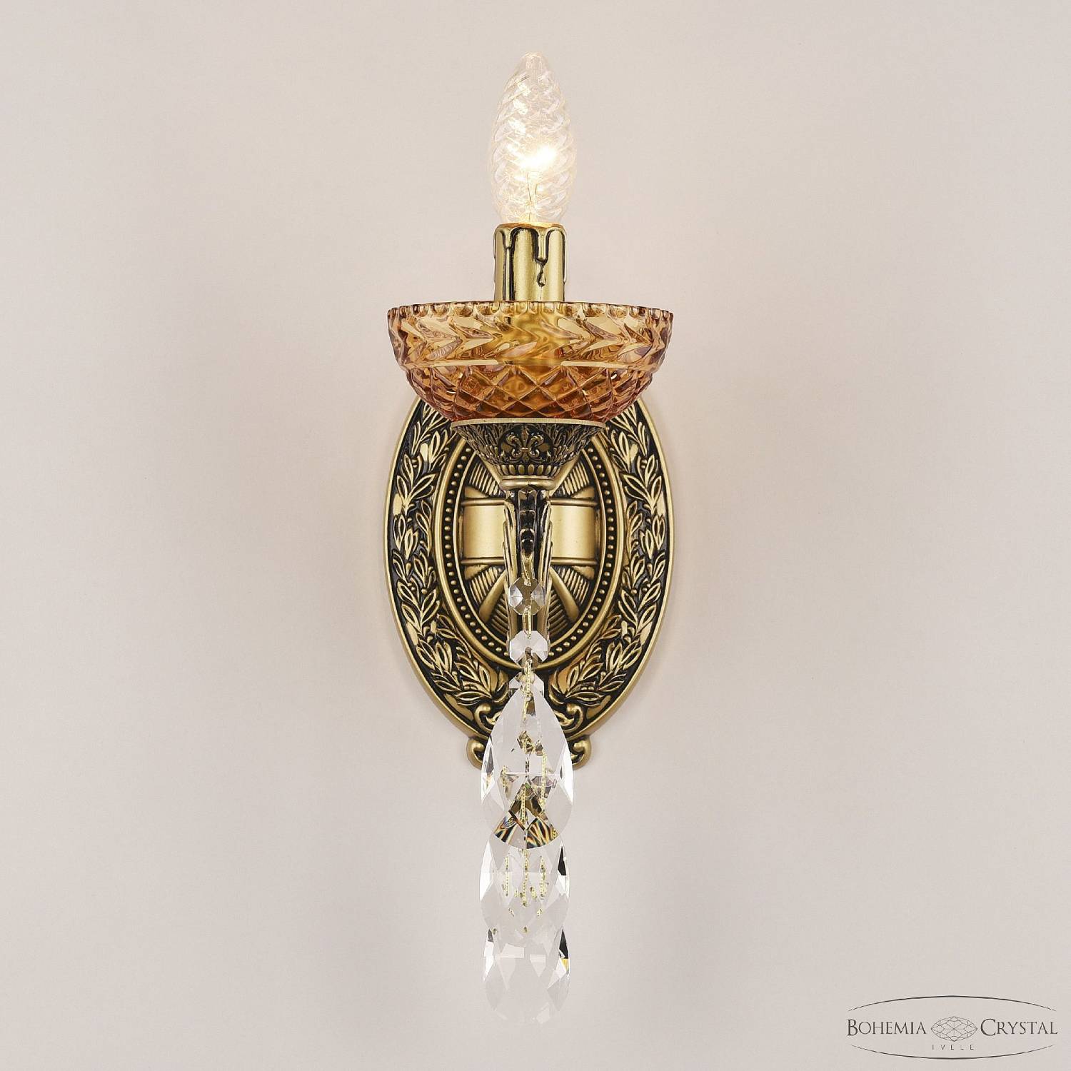 Настенное бра Bohemia AL7901 AL7901B10/1/175 B AGB P Amber/M-1F