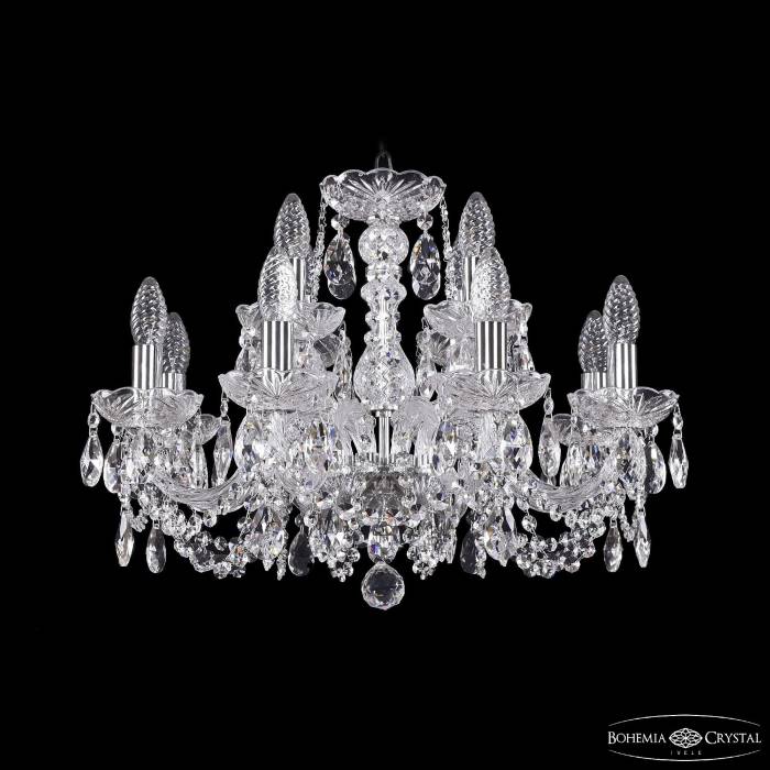 Подвесная хрустальная люстра 1402 Bohemia 1402/8+4/195 Ni