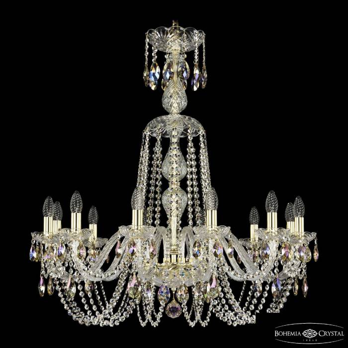 Подвесная хрустальная люстра 1402 Bohemia 1402/12/300/XL-90 G K801