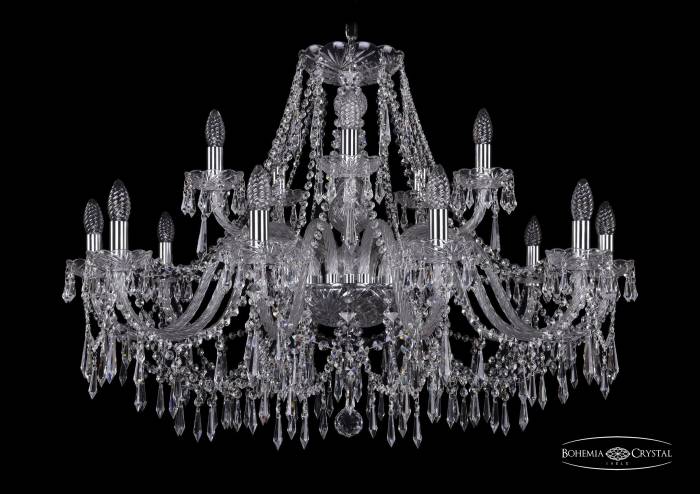 Подвесная хрустальная люстра 1403 Bohemia 1403/10+5/360 Ni
