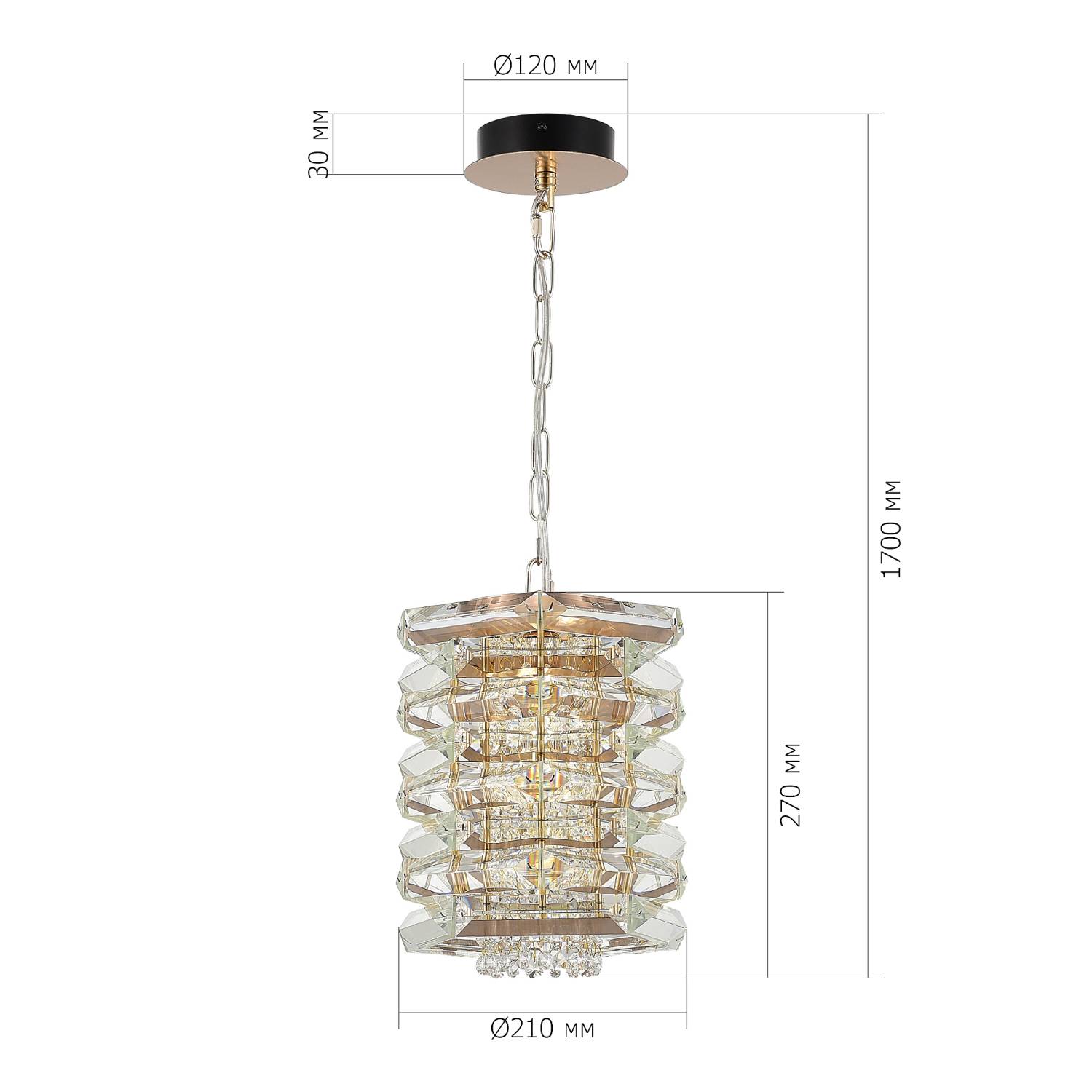 Светильник подвесной ST Luce Strozzi SL6137.203.01 Светильник подвесной ST Luce Strozzi SL6137.203.01