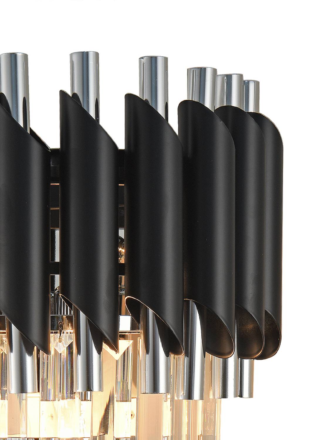 Настенное бра Natali Kovaltseva Darian DARIAN 76017/2W CHROME BLACK