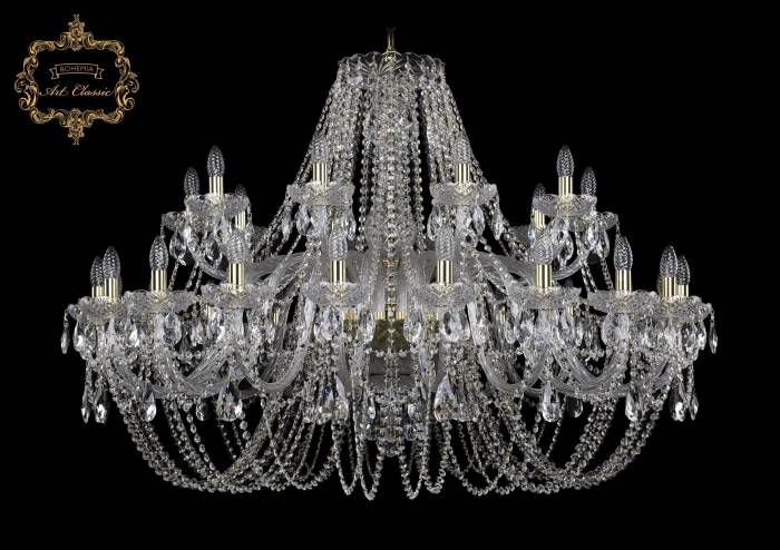 Подвесная хрустальная люстра 11.11 Art Classic 11.11.20+10.460.Gd.Sp
