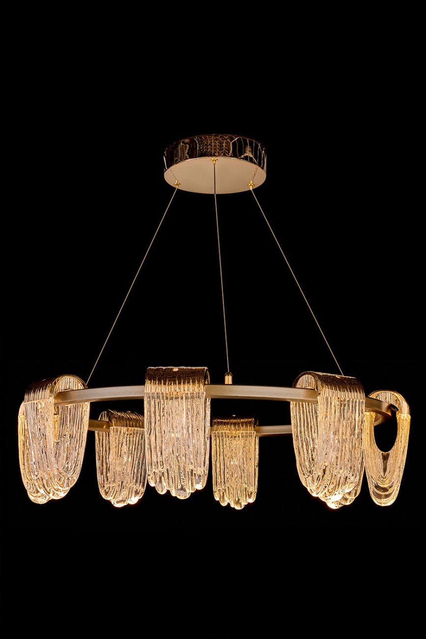 Подвесная люстра LEON Cascade LE7717/8 Gold