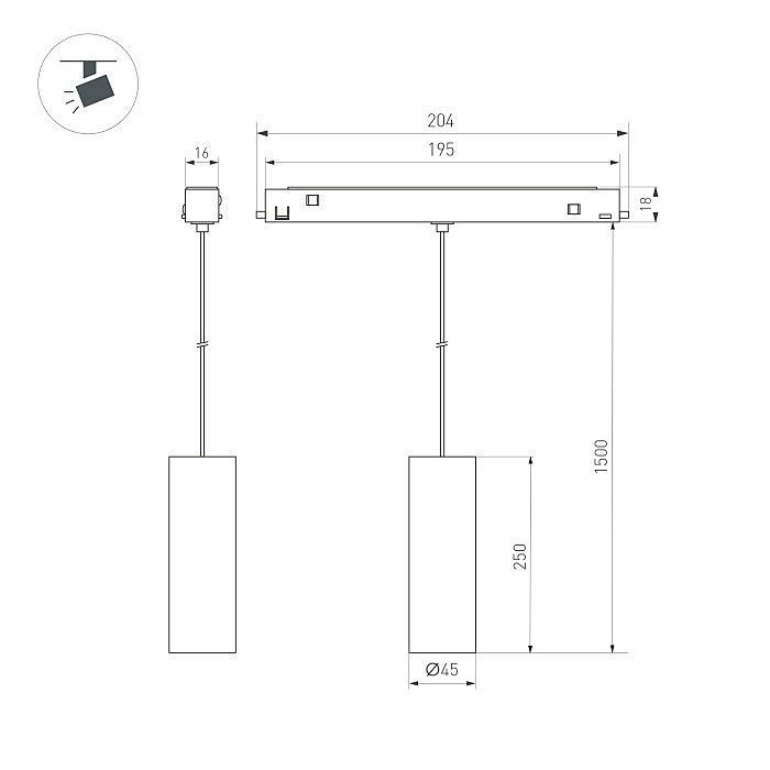 Трековый светильник Arlight Mag-Orient 035713