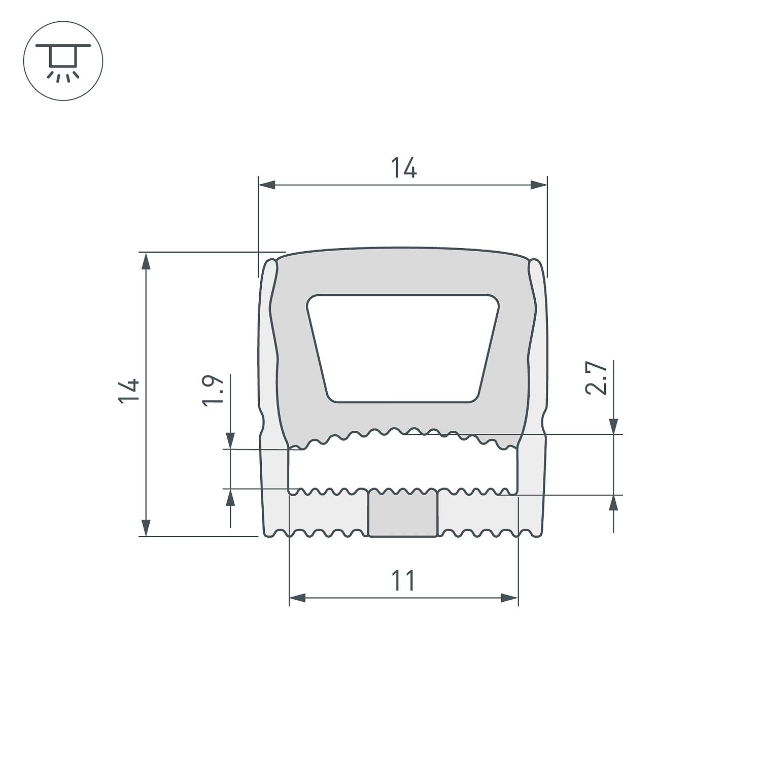 Профиль Arlight Wph 041092