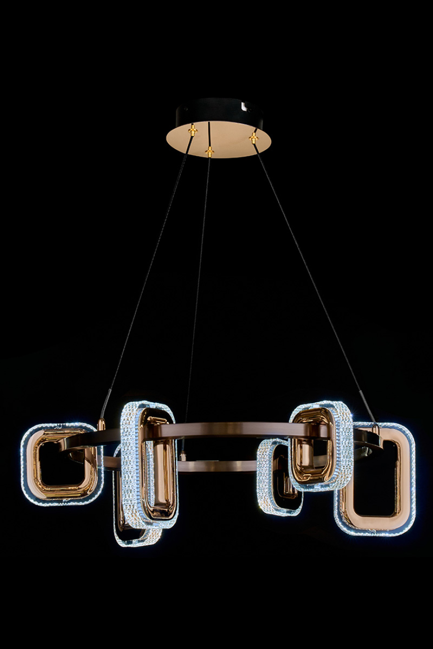 Подвесная люстра LEON Theona LE7701/6 Grey/Gold