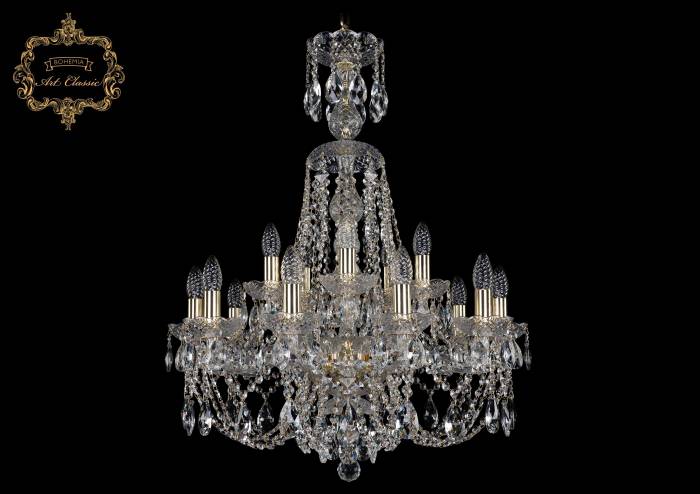 Подвесная хрустальная люстра 11.21 Art Classic 11.21.10+5.220.XL-82.Gd.Sp