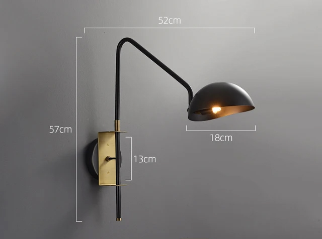 Настенное бра Delight Collection Wall lamp MT9049-1WB black/bronze
