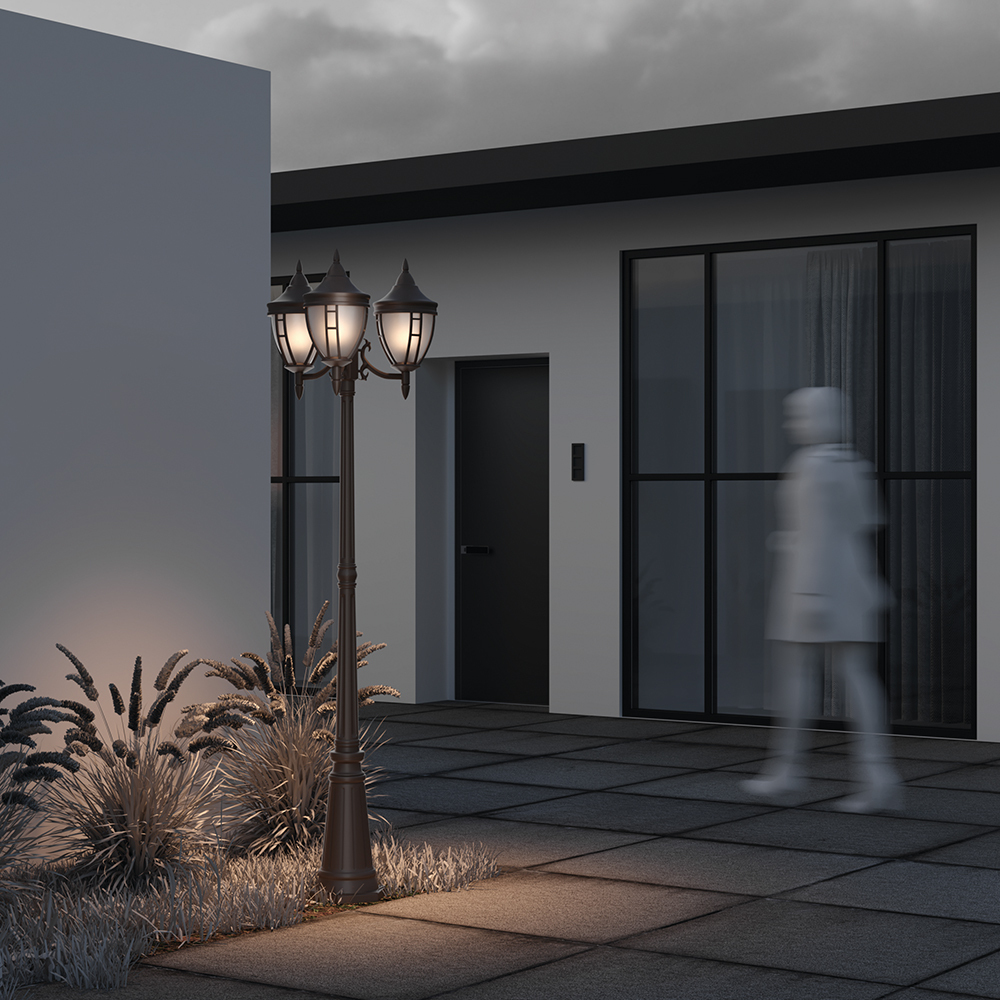 Столб фонарный уличный Maytoni Rivoli O026FL-03B