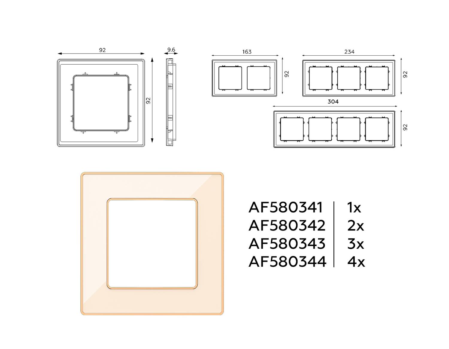 Рамка Ambrella Volt Arctic AF580341