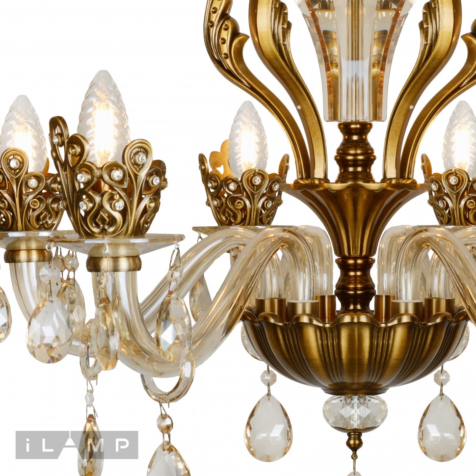 Люстра подвесная Asia iLamp 61078-6 BR