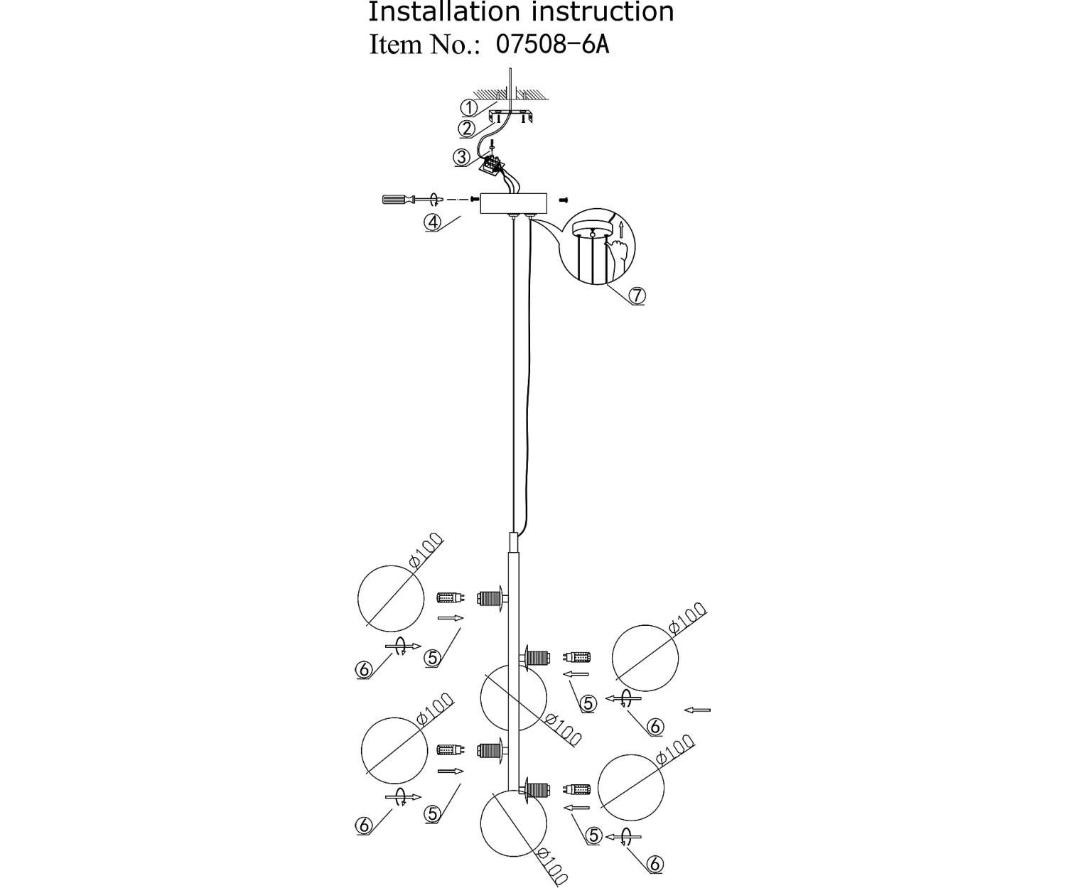 Светильник подвесной KINK Light Сида 07508-6A,19