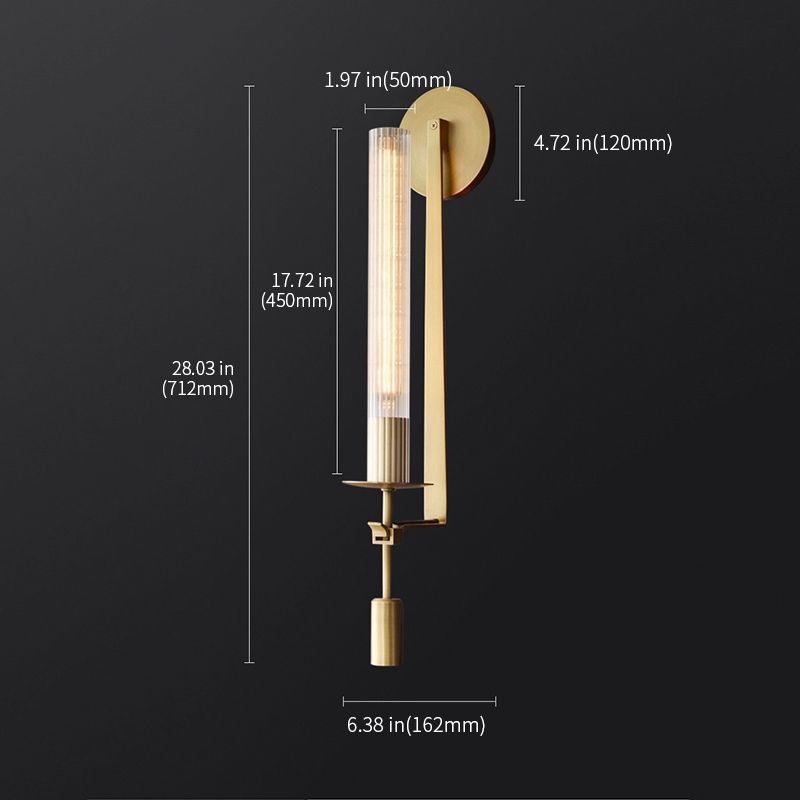 Настенное бра Delight Collection Wall lamp MT8615-1W antique brass