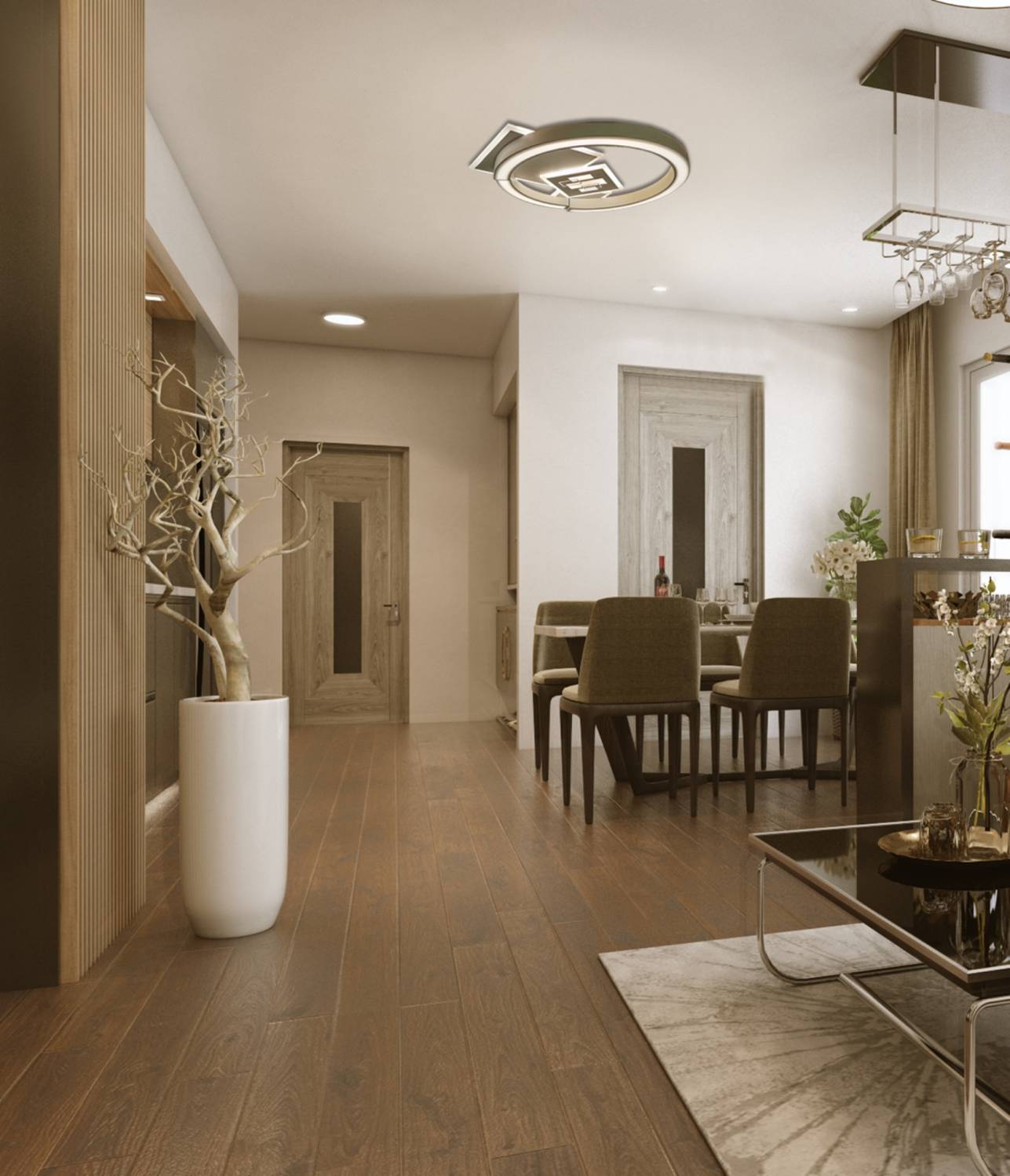 Потолочная светодиодная люстра LED Natali Kovaltseva 81013/6C