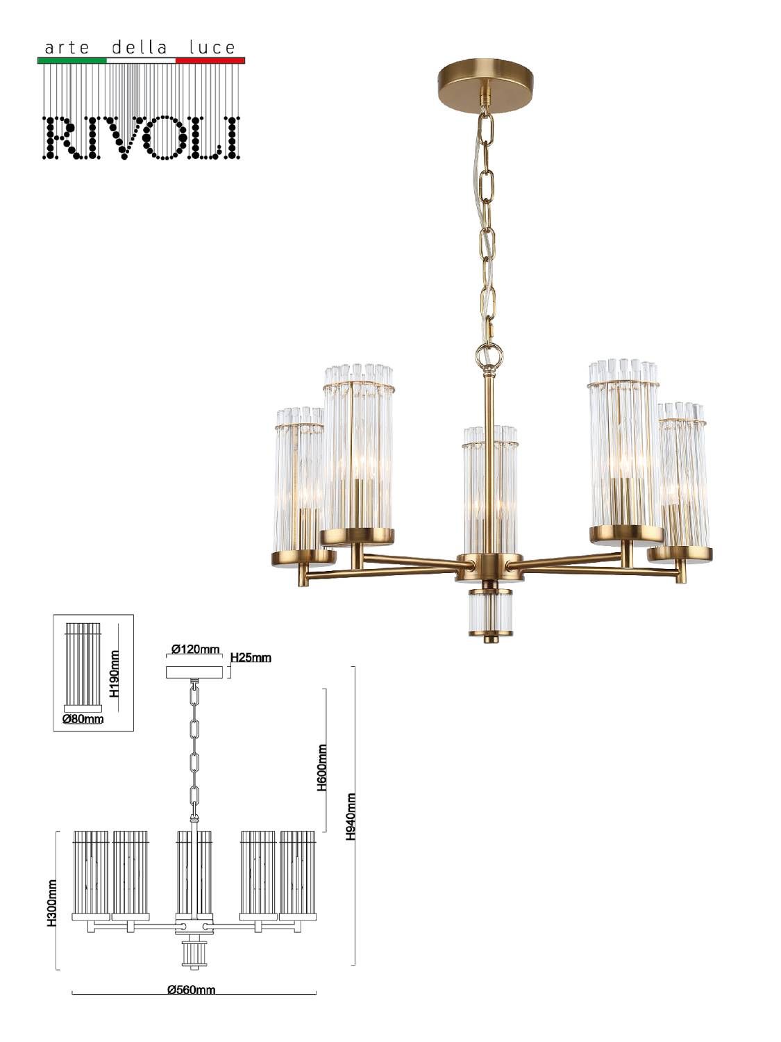 Подвесная люстра Rivoli Dolly 2074-305