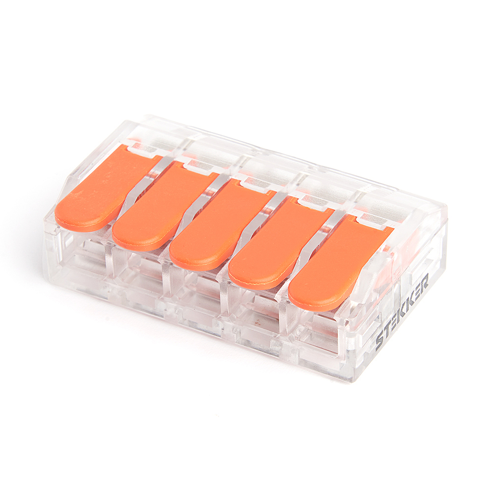 Универсальная компактная клемма 5-проводная Stekker LD221-615 39865