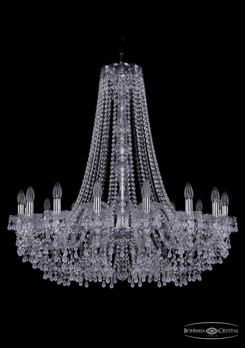 Подвесная хрустальная люстра 1410 Bohemia 1410/16/360/h-95 Ni V0300