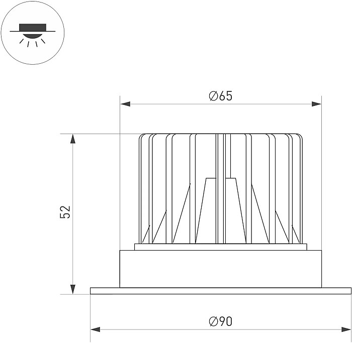 Встраиваемый светильник Arlight Atlas 037061(1)