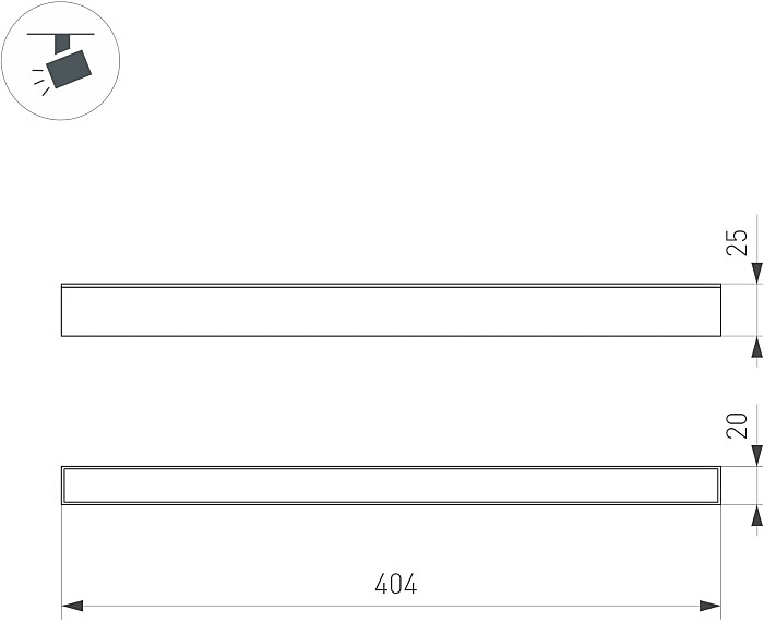 Трековый светильник Arlight Mag-25 046333