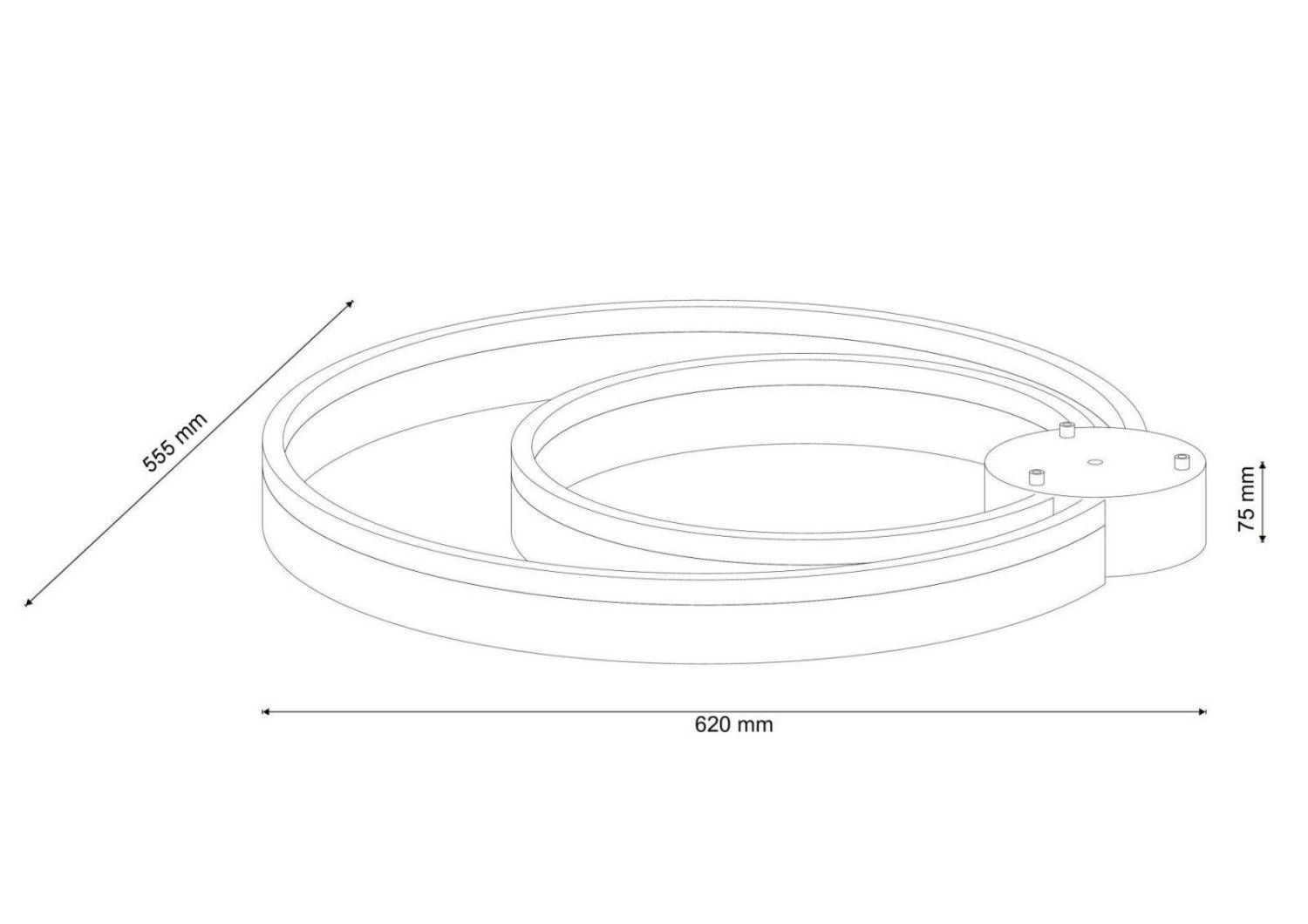 Потолочная светодиодная люстра Modena Lucia Tucci MODENA 171.2 LED