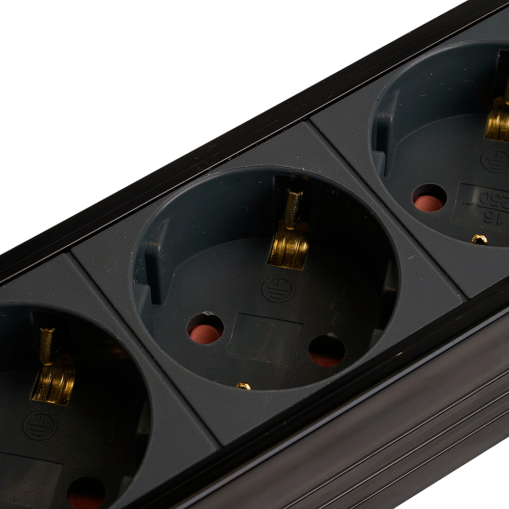 Сетевой фильтр 6-местный с/з 3x1мм2, 3 м, Stekker Techno 50160