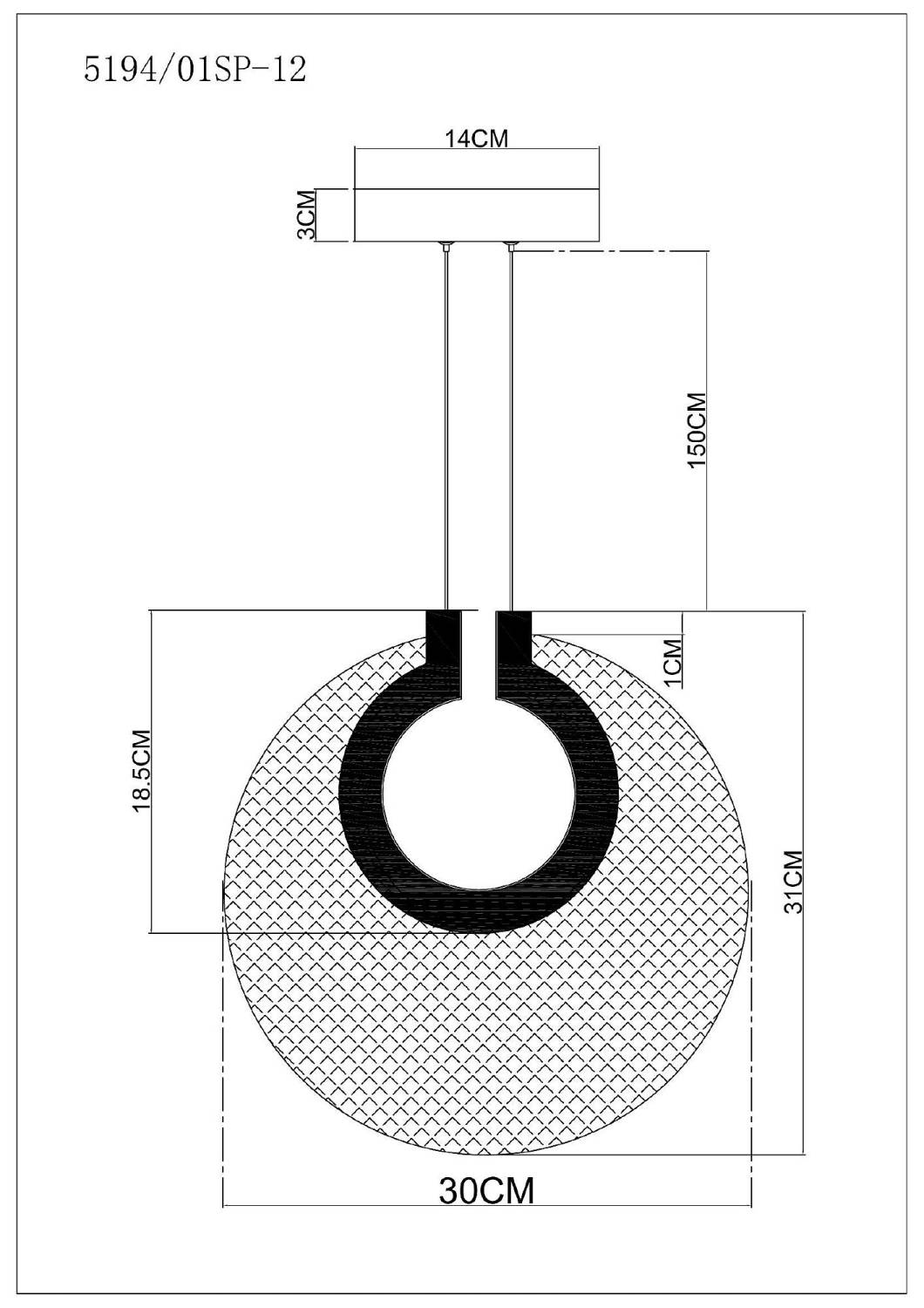 Светильник подвесной Divinare Bilancia 5194/01 SP-12