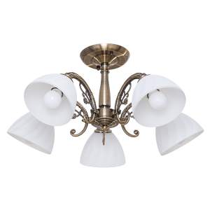 Потолочная люстра ЭкономСвет 443 443/5AB WT