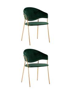 Комплект стульев Stool Group Эвита FDC8022 GREEN FUT-73 X2