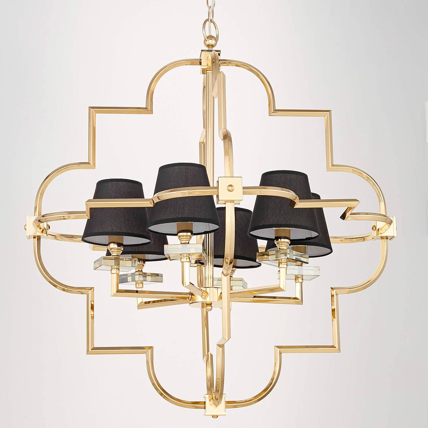 Подвесная люстра Lumina Deco Baltimore LDP 8020-6 GD+BK