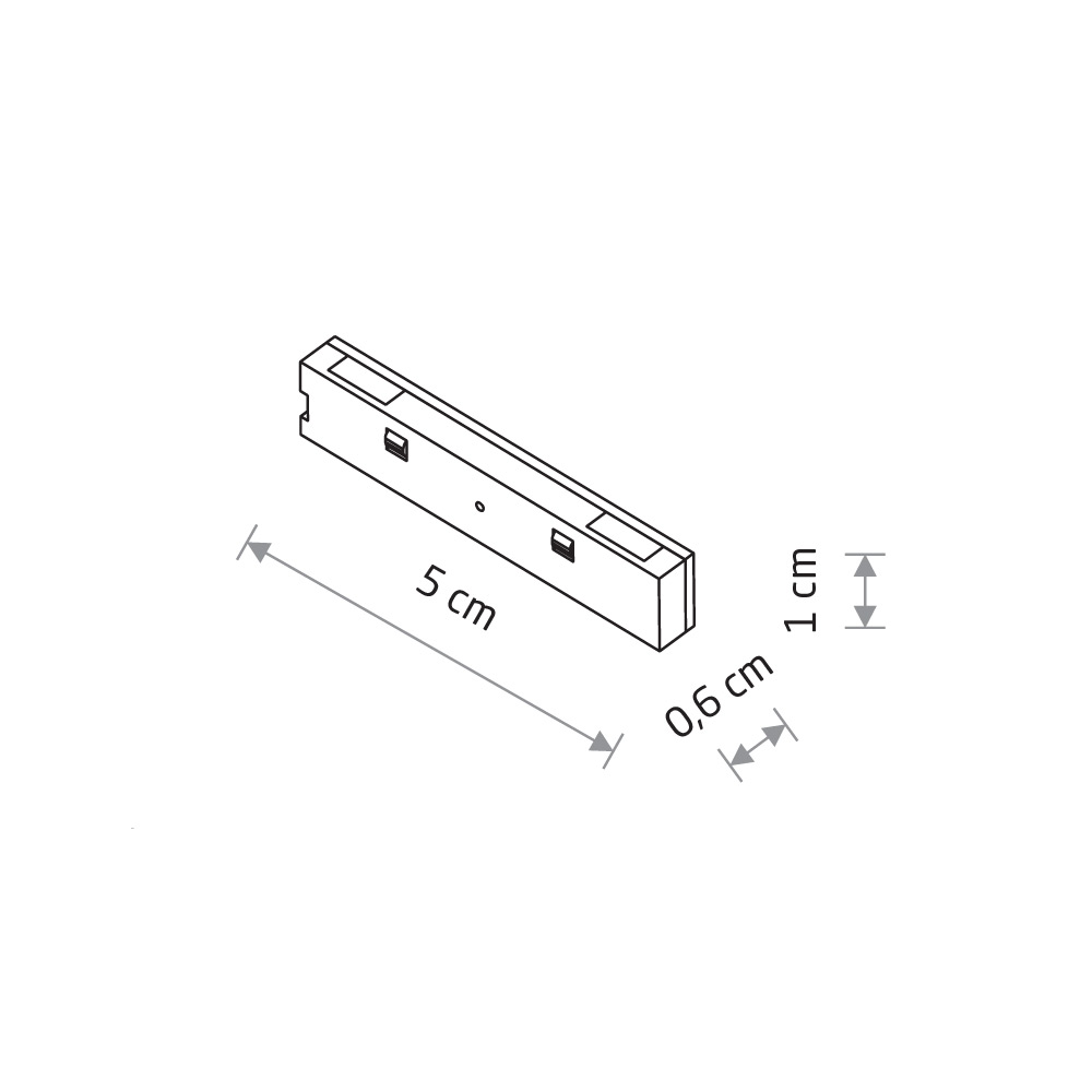 Коннектор для магнитных треков вертикальный Nowodvorski Nano 11734