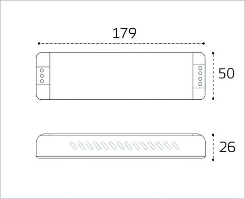 Блок питания к светодиодным лентам M04-509/510/511/512 Italline M04-514 ITA-24V-200W
