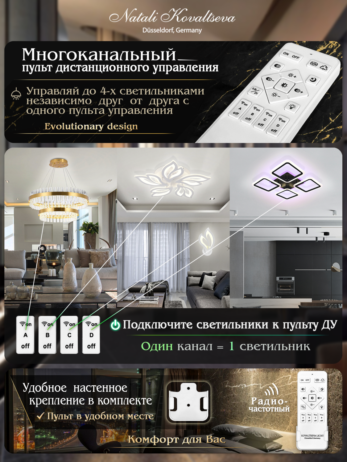 Потолочная люстра Natali Kovaltseva LEDLIGHT LED LAMPS 81195