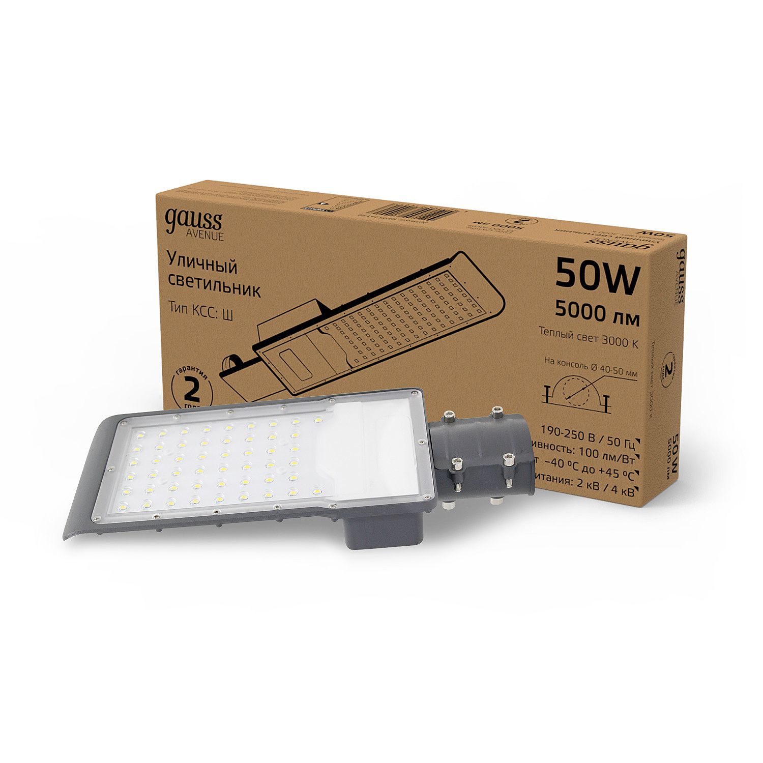Консольный уличный светильник Gauss Avenue 3000 629534150