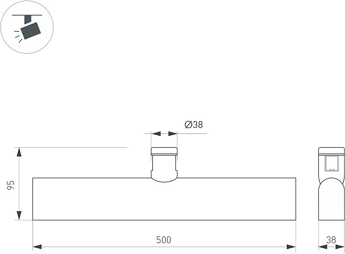 Трековый светильник Arlight Apriori 044907